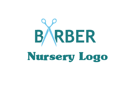 scissor barber logo