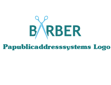 scissor barber logo