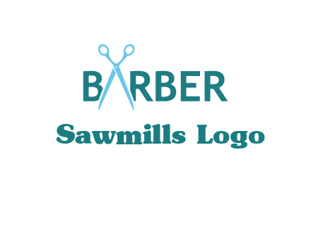 scissor barber logo