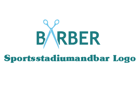 scissor barber logo
