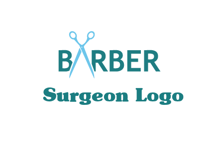 scissor barber logo
