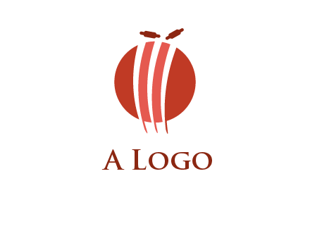 wicket on ball sports logo