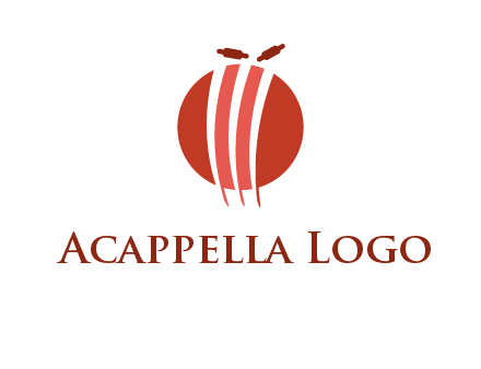 wicket on ball sports logo