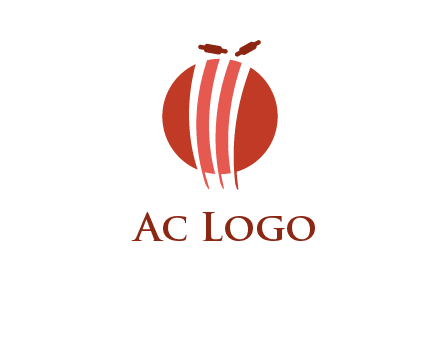 wicket on ball sports logo