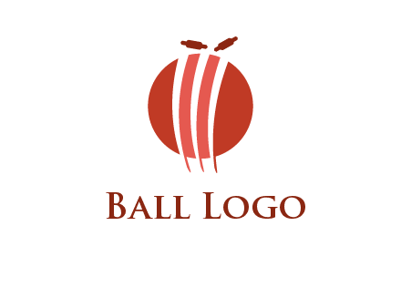 wicket on ball sports logo