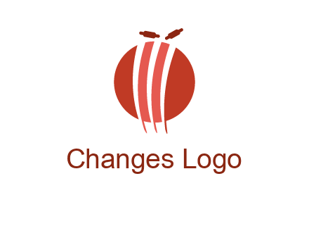 wicket on ball sports logo