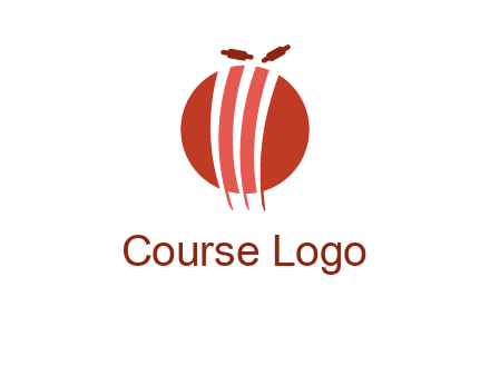 wicket on ball sports logo