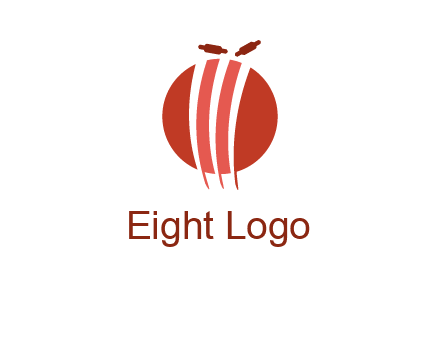 wicket on ball sports logo