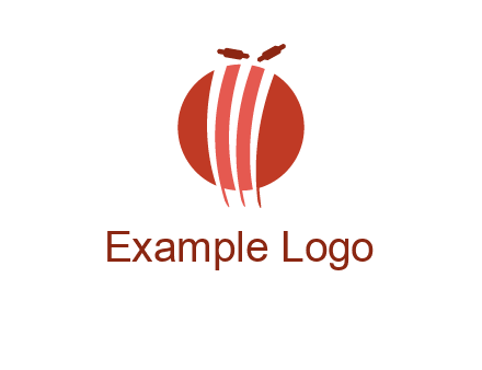 wicket on ball sports logo
