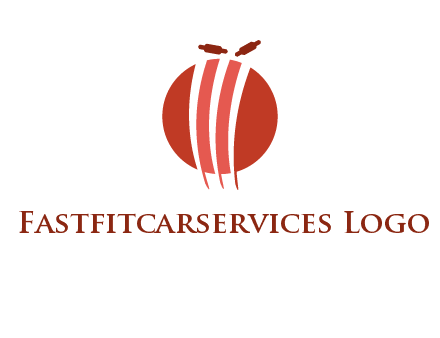 wicket on ball sports logo