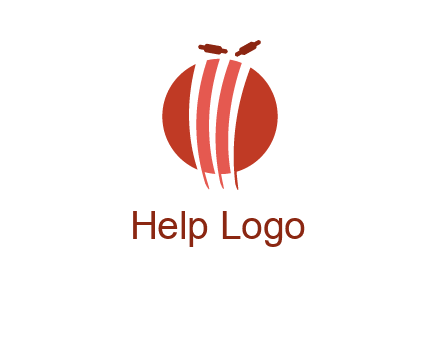 wicket on ball sports logo