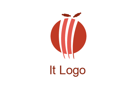 wicket on ball sports logo