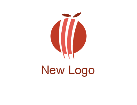 wicket on ball sports logo