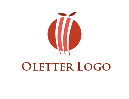 wicket on ball sports logo