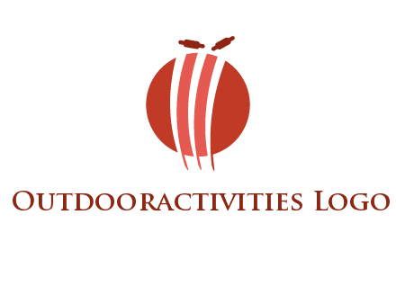 wicket on ball sports logo