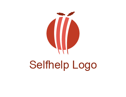 wicket on ball sports logo