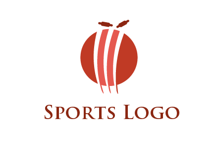 wicket on ball sports logo