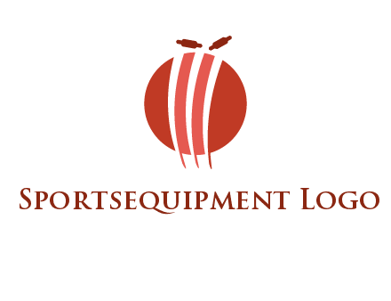 wicket on ball sports logo