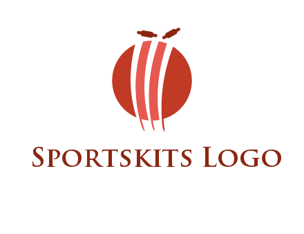 wicket on ball sports logo