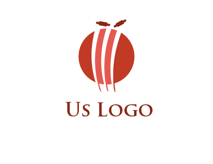 wicket on ball sports logo