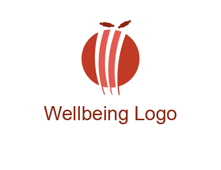 wicket on ball sports logo