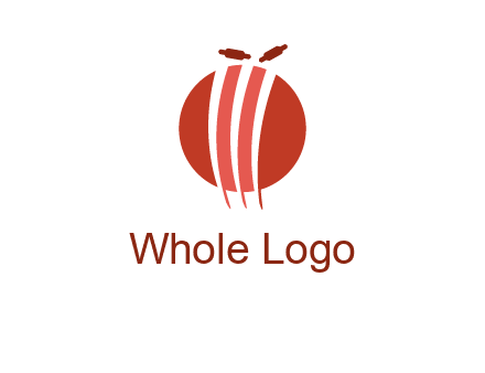 wicket on ball sports logo