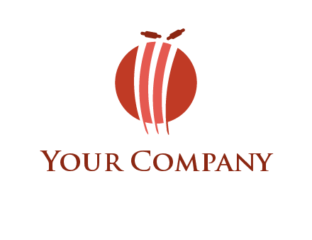 wicket on ball sports logo