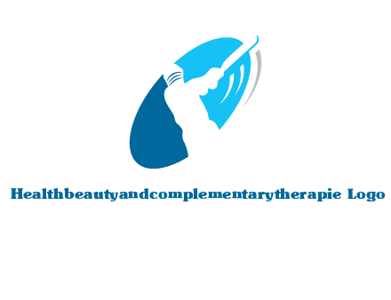 batsmen in circle sports logo