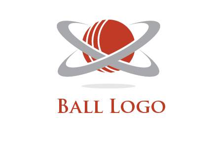 cricket ball with swoosh sports logo