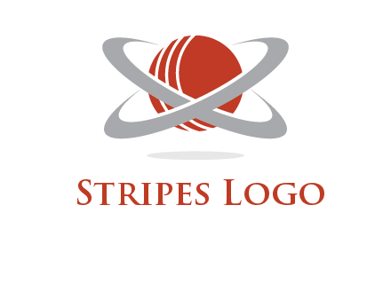 cricket ball with swoosh sports logo