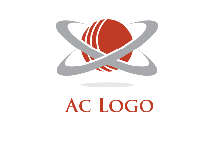 cricket ball with swoosh sports logo