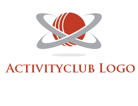 cricket ball with swoosh sports logo
