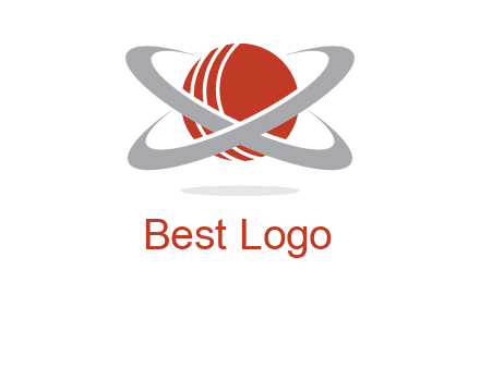 cricket ball with swoosh sports logo