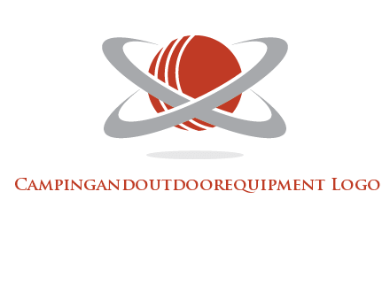 cricket ball with swoosh sports logo