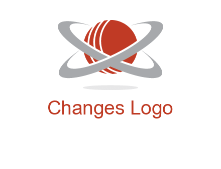 cricket ball with swoosh sports logo