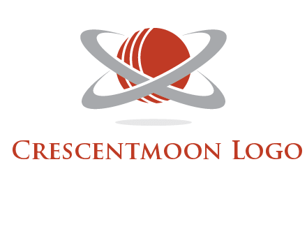 cricket ball with swoosh sports logo