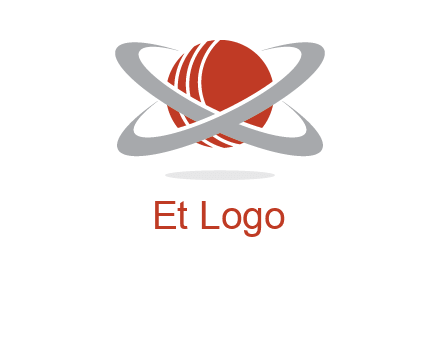 cricket ball with swoosh sports logo