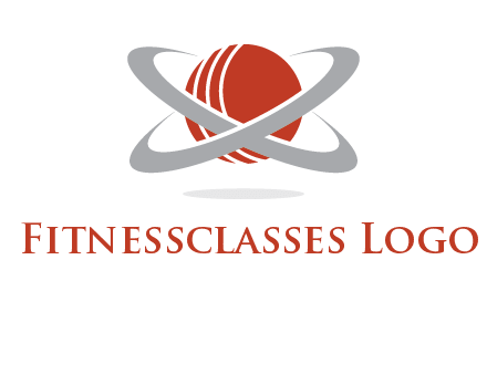 cricket ball with swoosh sports logo