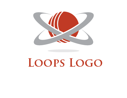 cricket ball with swoosh sports logo