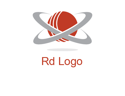 cricket ball with swoosh sports logo