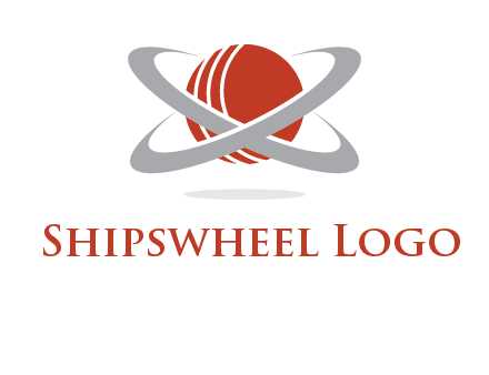 cricket ball with swoosh sports logo