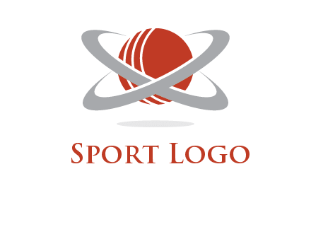 cricket ball with swoosh sports logo