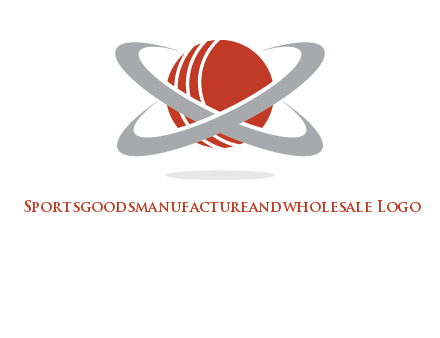 cricket ball with swoosh sports logo