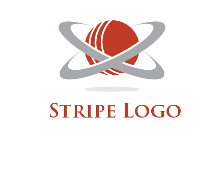 cricket ball with swoosh sports logo
