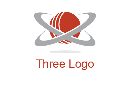 cricket ball with swoosh sports logo