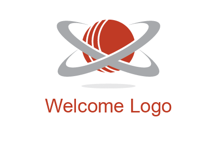 cricket ball with swoosh sports logo