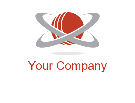 cricket ball with swoosh sports logo