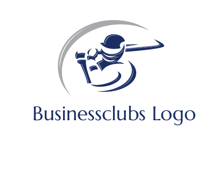 cricket batsman sports logo