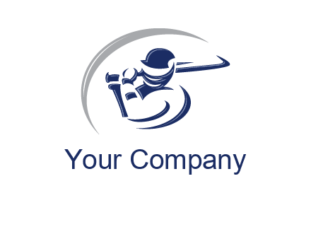 cricket batsman sports logo