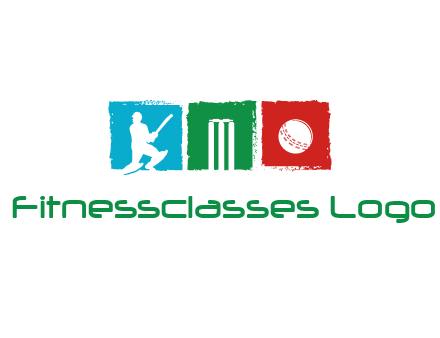 batsman wicket ball sports logo